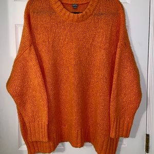 Oversized orange sweater